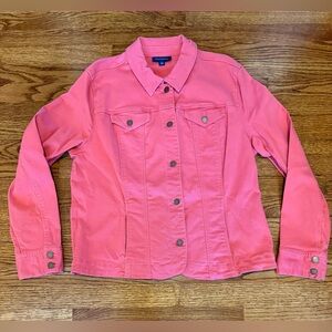Charter Club Women's coral Denim Jacket